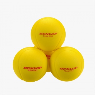 Dunlop Foam Balls Training Foam Yellow 12 pack